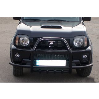 Bullbar QT007-Exclusive Black (met opschrift, RVS) Suzuki Jimny 1998–2018 foto 3