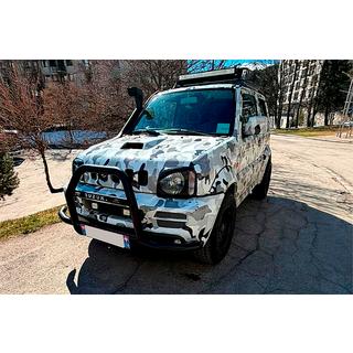 Bullbar QT007-Exclusive Black (met opschrift, RVS) Suzuki Jimny 1998–2018 foto 1