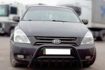 Kia Carnival 2002–2013 Frontbullbar WT002 Black (2006-2013, RVS) foto 1