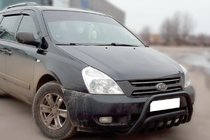 Kia Carnival 2002–2013 Frontbullbar WT002 Black (2006-2013, RVS) foto 2