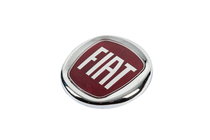 Fiat Embleem (rood, met bevestiging) foto 2