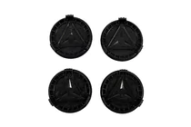 Mercedes-Benz Naafdoppen voor velgen 71/75 mm zonder ring (4 st., zwart V5) foto 3