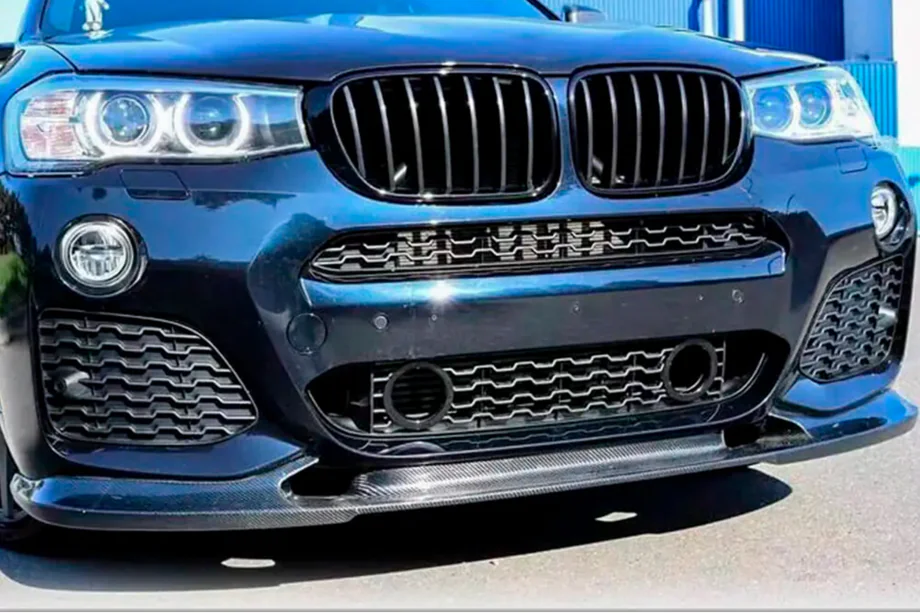 BMW X4 F26 2014–2018 Front bumper lip (voor M-Sport, carbon) Image