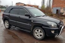 Kia Sportage 2004–2010 Sidebars Black (2 stuks, RVS) foto 3