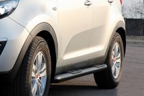 Kia Sportage 2010–2015 Sidebars Black (2 st., RVS) foto 1