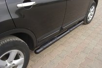 Nissan Qashqai 2010–2014 Sidebars Black (2 st., RVS) foto 5