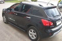 Nissan Qashqai 2010–2014 Sidebars Black (2 st., RVS) foto 4
