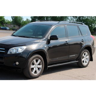 Zijbuizen voor standaardbasis Black (2 st., RVS) Toyota Rav 4 2006–2013 foto 2