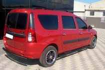 Renault Logan MCV 2005–2013 Sidebars Black (2 st., RVS) foto 4