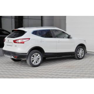 Sidebars Black (2014-2017, 2 st., RVS) Nissan Qashqai 2014–2021 foto 1