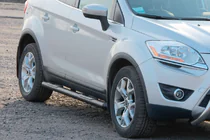 Ford Kuga 2008–2013 Rechte sidebars Black (2 stuks, RVS) foto 2