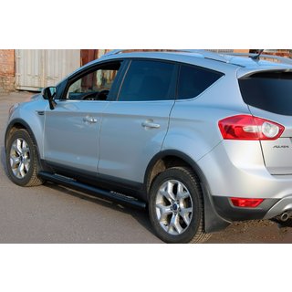 Rechte sidebars Black (2 stuks, RVS) foto 3