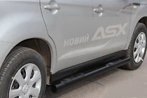 Mitsubishi ASX 2010–2023 Zijbuizen BB002 Black (2 st., RVS) foto 4