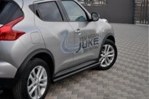 Nissan Juke 2010–2019 Zijbuizen Ø60 Black (2 st., RVS) foto 2
