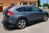Honda CRV 2012–2016 Sidebars BB002 Black (2 st., RVS) foto 4