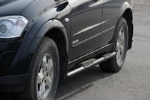 SsangYong Kyron 2005–2014 Zijbuizen BB002 Black (2 st., RVS) foto 1