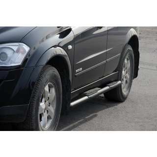 Zijbuizen BB002 Black (2 st., RVS) SsangYong Kyron 2005–2014 foto 1