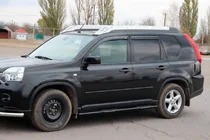 Nissan X-trail T31 2007–2014 Sidebars BB002 Black (2 st., RVS) foto 3