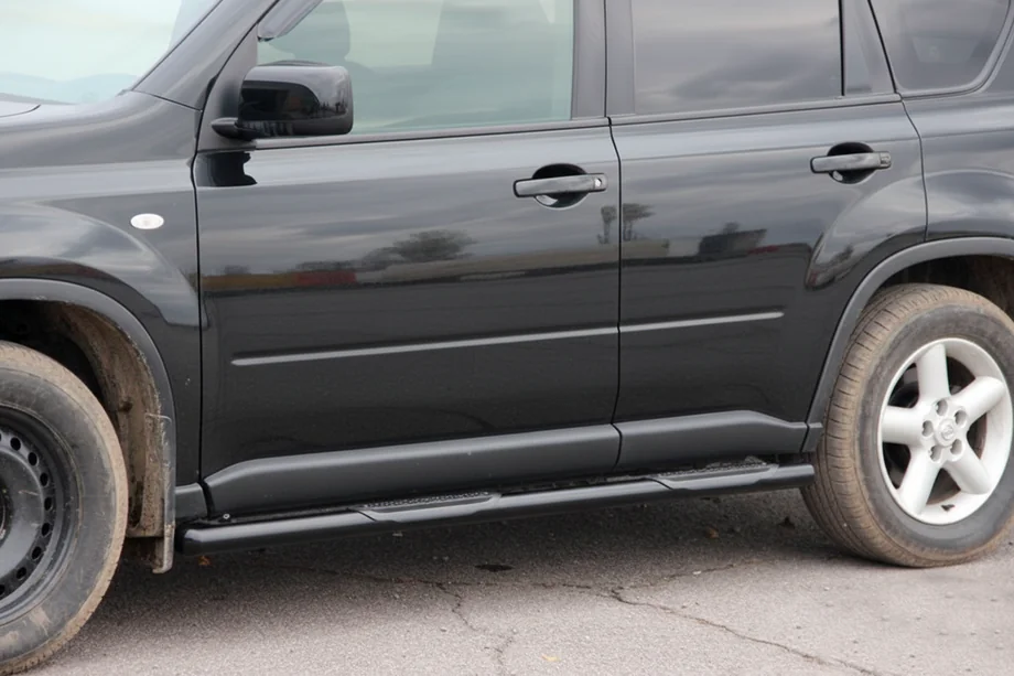 Nissan X-trail T31 2007–2014 Sidebars BB002 Black (2 st., RVS) Image