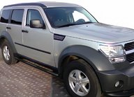 Dodge Nitro 2006–2011 Sidebars Black (2 st., RVS) foto 2