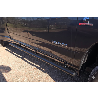 Standaard sidebars Black (2 stuks, RVS) Dodge RAM (DR/DH/D1/DC/DM) 2002–2009 foto 2