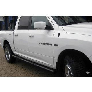 Standaard sidebars Black (2 stuks, RVS) Dodge RAM (DR/DH/D1/DC/DM) 2002–2009 foto 1