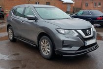 Nissan X-trail T32/Rogue 2014–2021 Zijbuizen Black (2 st., RVS) foto 2