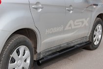 Mitsubishi Eclipse Cross 2017– Zijbuizen BB002 Black (2 st., RVS) foto 1