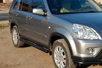 Honda CRV 2001–2006 Sidebars Black (2 st., RVS) foto 1