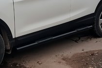 Nissan Qashqai 2014–2021 Side bars Black (2017-2021, 2 stuks, RVS) foto 2