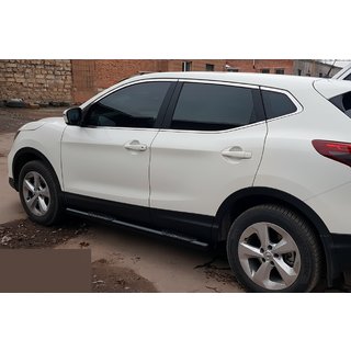 Side bars Black (2017-2021, 2 stuks, RVS) Nissan Qashqai 2014–2021 foto 4