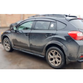 Zijbuizen BB002 Black (2 st., RVS) Subaru XV 2011–2017 foto 3