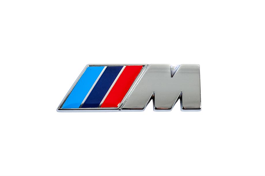BMW M opschrift 85 x 30 mm (roestvrij staal) Foto 1
