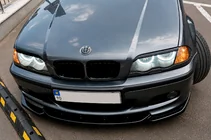 BMW 3 Serie E46 1998–2006 DPT V-2 voorbumper lip spoiler (voor M-Sport 2003-2006, hoogglans zwart) foto 5