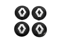 Renault Wielnaafkapjes, zwart 5650v1 (56 mm / 50 mm, 4 stuks) foto 1