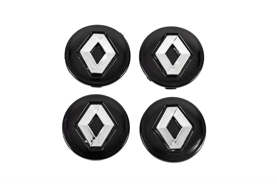 Renault Wielnaafkapjes, zwart 5650v1 (56 mm / 50 mm, 4 stuks) Foto 1