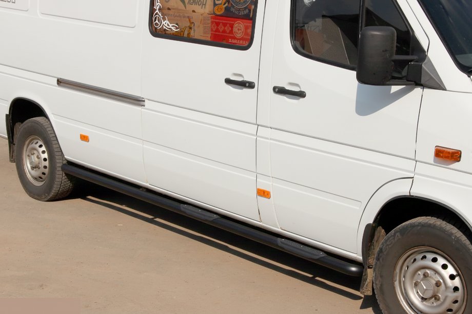 Mercedes Sprinter W901/902/903/904/905 1995–2006 Sidebars Black (2 st., RVS) Image