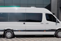 Volkswagen Crafter 2006–2016 Sidebars Black (2 st., RVS) foto 3
