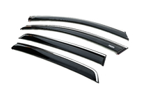 Volkswagen Golf 5 2003–2009 Raamwinddeflectoren met chroomlijst (HB, 4 stuks, Niken) foto 3