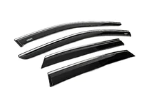 Nissan Qashqai 2021– Raamwindschermen met chromen sierlijst (set van 4, Niken) foto 3