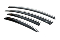 Honda Civic Sedan VIII 2006–2011 Raamwindschermen met chromen sierlijst (set van 4, Niken) foto 2