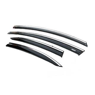 Raamwindschermen met chromen sierlijst (set van 4, Niken) Honda Civic Sedan VIII 2006–2011 foto 2
