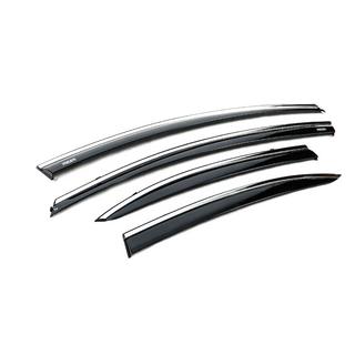 Raamwindschermen met chromen sierlijst (set van 4, Niken) Honda Civic Sedan VIII 2006–2011 foto 3