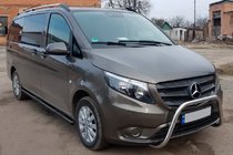 Mercedes Vito/V-klasse W447 2014– Sidebars Black (2 stuks, RVS) d70, lange wielbasis (L3) foto 1