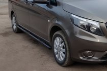 Mercedes Vito/V-klasse W447 2014– Sidebars Black (2 stuks, RVS) d70, lange wielbasis (L3) foto 2