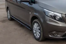 Mercedes Vito/V-klasse W447 2014– Sidebars Black (2 stuks, RVS) foto 2