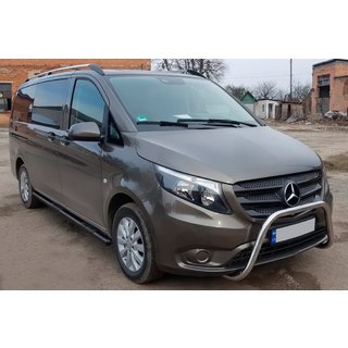 Sidebars Black (2 stuks, RVS) Mercedes Vito/V-klasse W447 2014– foto 1