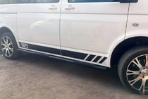 Volkswagen T5 Multivan 2003–2010 Sidebars Black (2 st., RVS) 60 mm, korte wielbasis foto 12