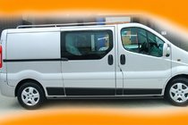 Renault Trafic 2001–2015 Zijbuizen BB002 Black (2 st., RVS) foto 8