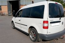 Volkswagen Caddy 2010–2015 Sidebars BB001 Black (2 stuks, RVS) Ø60, Maxi wielbasis foto 5
